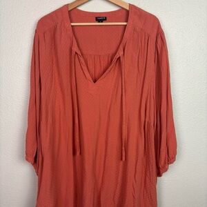 Torrid Women's Coral Tunic Top